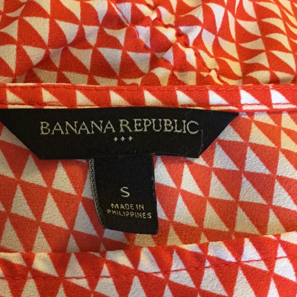 Banana Republic Red & White Triangle Tank Top, S - Picture 7 of 8